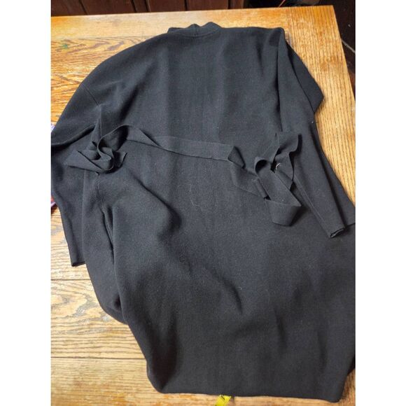 M.M. Lafleur The O'Keeffe cardigan wool blend Sweater in Black / Wheat sz XL - Picture 5 of 5